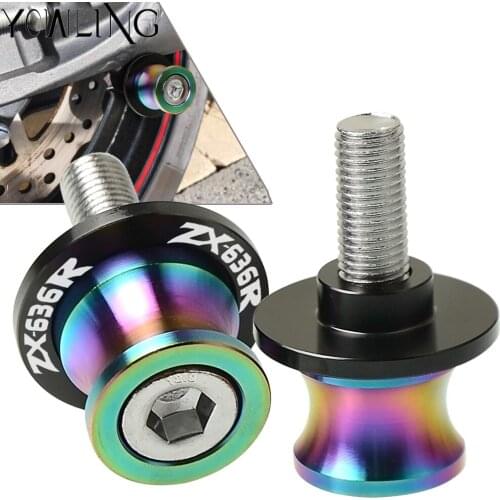 Swingarm Stand Screws Motorcycle Swing Arm Spools Sliders bobbins FOR Kawasaki ZX636R ZX 636R 2000 2001 2002 2003 2004 2005 2006
