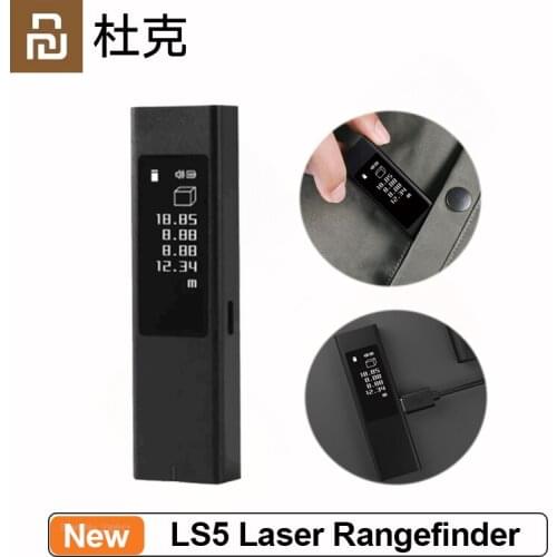 Youpin Duka LS5 Laser Rangefinder OLED Touch Screen 40 Distance Meter Electronic Digital Ruler Laser Tape Measure Range Finder
