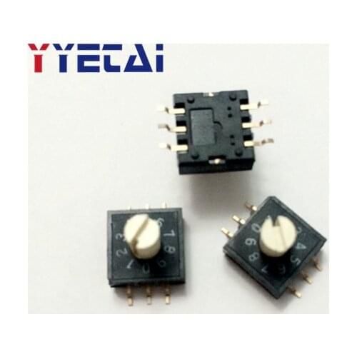 RM3HAF-10 rotary dial switch 10 0-9 coding switch patch 3:3 with handle