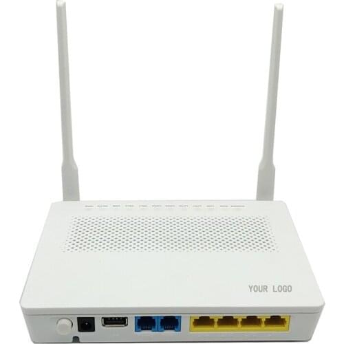 10pcs Newly released HW XPON ONT ONU HG8346M 4FE+2TEL+WIFI 2.4g 5db antenna English interface,Works GPON EPON.Same as HG8347R