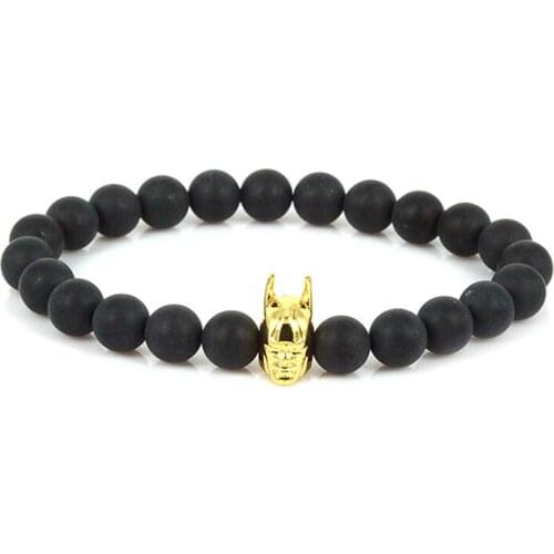 2019 Beaded Bracelet Men Accessories Bracelets & Bangles Jewelry Gift Natural Stone Hand Chain Hero Strand Bracelet BR069