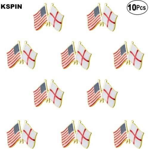 U.S.A England Lapel Pin Flag badge Brooch Pins Badges 10Pcs a Lot
