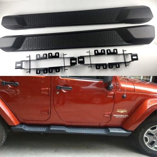 Side step bar 2 doors 4doors For Jeep Wrangler JK 2007-2017 Foot step running board HIGH Quality guarantee Factory direct sales
