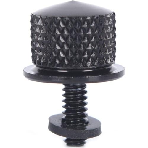 1/4"-20 Thread Knurled Head Screws Cap Rear Seat Quick Mount Bolts Touring Softail Dyna Sportster XL 883 1200 Custom