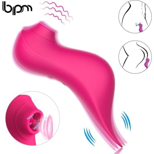 Bpm Clit Sucker Vagina Sucking Vibrator Licking Sucking Vibrators Nipple Massage Oral Nipple Sex Toys for Women Masturbator