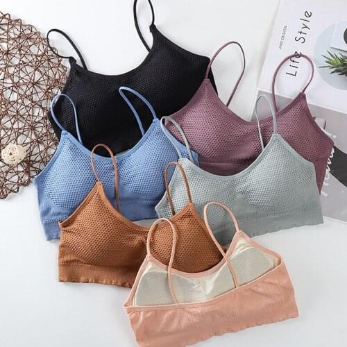 Seamless Lingerie Sexy Bras For Women Padded Bralette Push Up Brassiere Girl Wireless Soutien Gorge Femme Sport Crop Tank Top