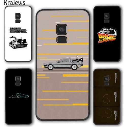Krajews Back to the Future DeLorean Phone Case Cover For Samsung Galaxy S5 S6 S7 edge S8 S9 S10 E lite S20 plus ultra Note funda