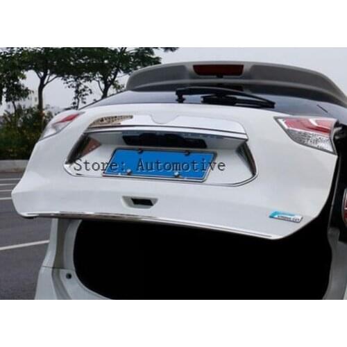 For Nissan Rogue x-Trail t32 2014 2015 2016 2017 Chrome Rear Trunk Lid Cover Tailgate Boot Back Door Trim Hatch Molding Garnish