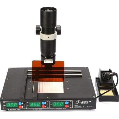 Hot selling T-862++ IRDA Infrared bga rework machine BGA Welder SMD SMT desoldering Rework Station
