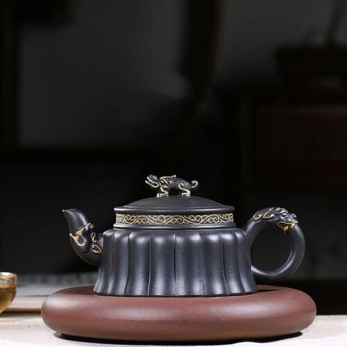 Yixing High-end tea pot Purple Clay Teapot beauty kettle Raw ore Handmade Boutique Tea set Customized gifts Authentic 350ml