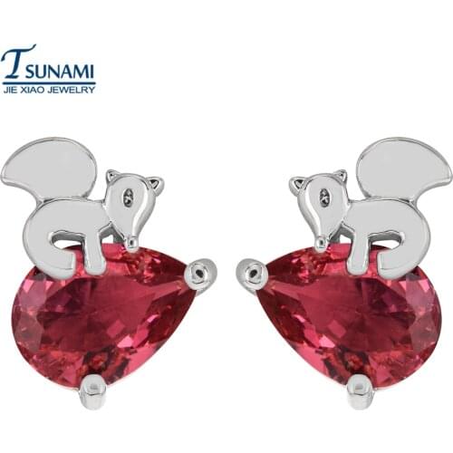 Famous brand of animal drops zircon ear nail, female/girl wedding fashion jewelry zircon earrings ER-192