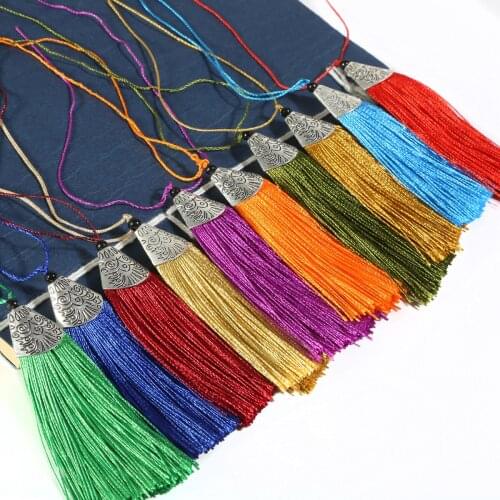 Multicolor Polyester Silk Tassels Hanging Curtains For Sewing Bag Curtain Holder Pour Salon Pendant Accessories Decoration