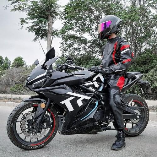 Dain Motorcycle Riding Clothes Heavy Motorcycle Fall Proof Leather Jacket Racing Knight Suit Mens and Womens Knight Clothes