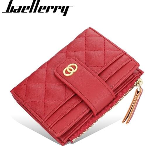Baellerry New Women Wallet Hasp Small Short Ladies Wallets Zipper Coin Purse Designer Wallet Luxury Wallet ID Credit Card Holder