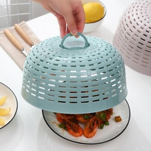Food Cover Food Serving Basket Food Splatter Guard Eco-friendly Wear Resistant Plastic Anti-Sputtering Food Cover for Home