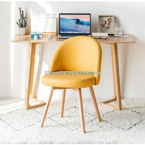 Nordic chair home simple computer chair makeup stool backrest dormitory student study study swivel chair desk chair