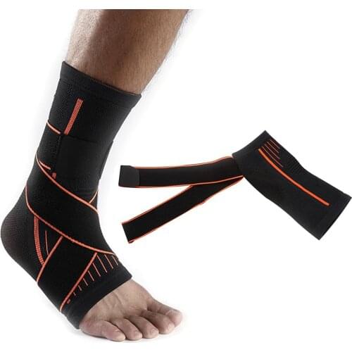 Sporting Goods Shinguards Twining Pressurized Ankle Support Breathable Double Bandage Ankle Sports Protective Ankle