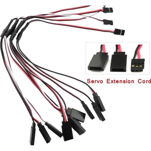 50pcs 100/150/200/300/500mm Servo Extension Cord Wire Cable Y Extension Cord Wire Lead JR Futaba for RC Accessory Connectors