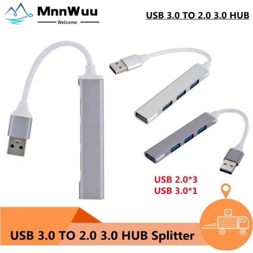 USB HUB 3.0 TypeA 4 Port Multi Splitter Adapter OTG For Xiaomi Lenovo Macbook Pro Air PC Computer Notebook Accessories