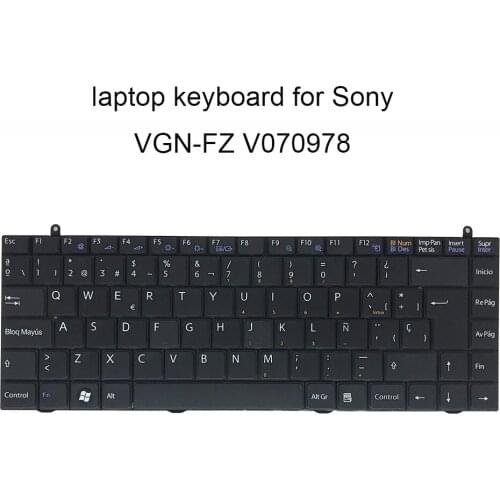 V070978 Replacement keyboards for Sony VAIO VGN FZ FZ18L FZ18 M SP Spanish LA black laptop keyboard two Screw Post on sale