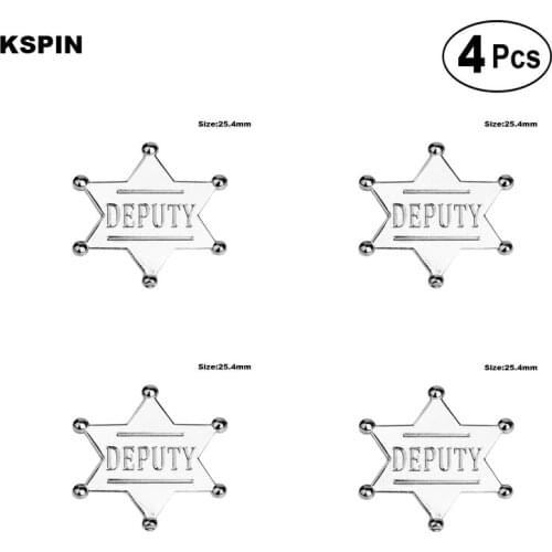 Deputy Lapel Pin Badge Brooch Icons 4pcs