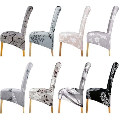 Big Size Chair Cover Long Back Slipcovers XL Size Europe Style High Back Seat Covers for Home Restaurant Hotel Party Banquet