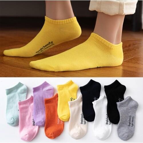 1PC Socks Childrens Korean Version Candy Color Japanese Womens Ship Autumn And Winter