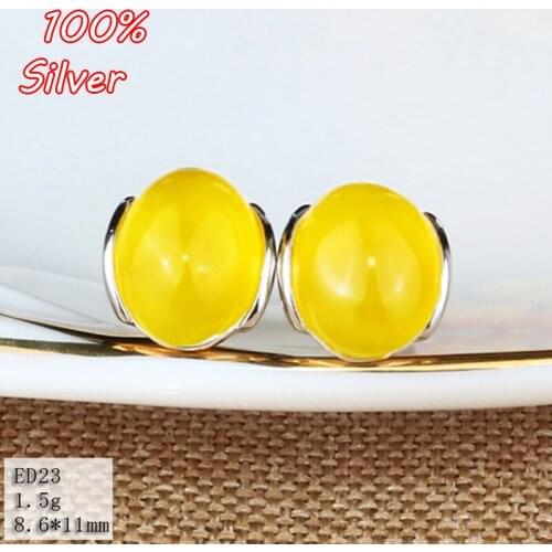 100% 925 Sterling Silver Color Blank Ear Stud Jewelry with Fit 8.6*11mm Antique Bronze Base Tray for diy Earrings