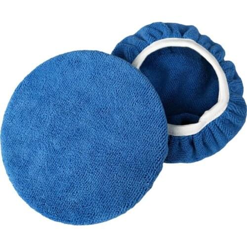 2Pcs Pro Soft Microfiber Polisher Pad Cover for Car Paint Care Waxing Polishing Car Wash and Maintenance Waxing Sponge