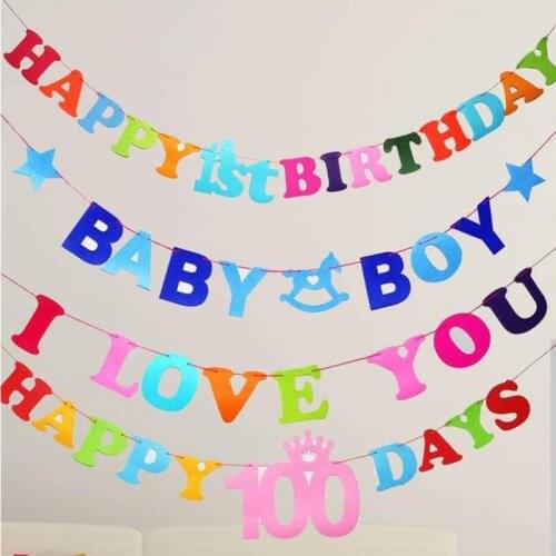 20sets Birthday Party Alphabet Banner Streamers Wedding/birthday Party Decoration Baby Shower Supplies Deco Anniversaire