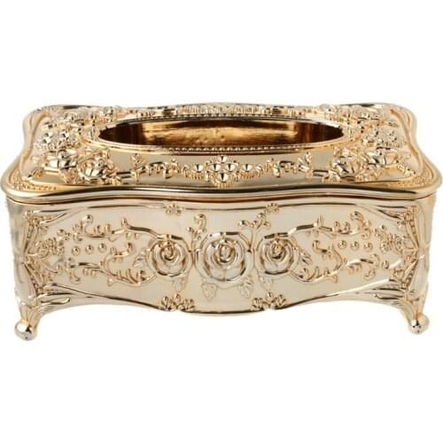 2021 New Luxury European Style Acrylic Tissue Box KTV Handkerchief Toilet Paper Holder