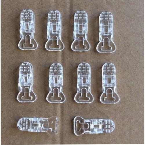 5000Pcs clear Plastic Baby Pacifier MAM Dummy Soother Chain Holder Clips Binder Suspender Clips Free shipping DHL