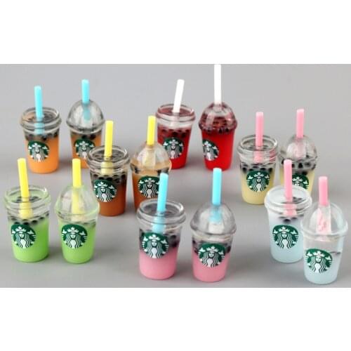 6pcs 1:6 Scale Dollhouse Miniature Coffee Cup Bottle Drinks Pretend Kitchen Food for blyth Barbies 1/6 Doll Miniature Toys