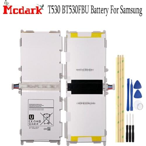 6800mAh For Samsung GALAXY Tab 4 BT530FBU SM-T530 T531 T535 T537 T533 Tablet Battery Replace High Quality Backup Batteria+Tools