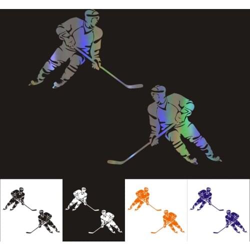 12*19cm Car Sticker Cool Hockey Waterproof Funny Vinyl Sticker Reflective Car decoration Decal Car Styling Accessories