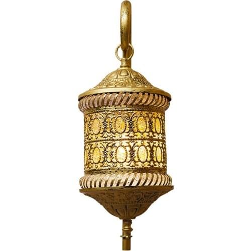 Bohmian Mediterranean Wall Lamp Southeast Asian Crystal Iron Art Wall Mounted Decor Living Room Background Bedroom Bedside Study