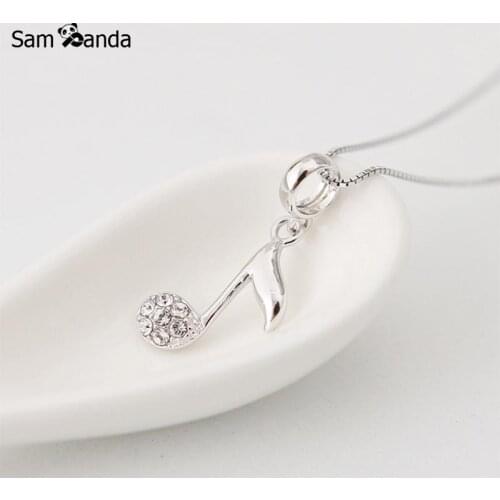 Authentic 100% 925 Sterling Silver Fahion Musical Note Bead Charm Beads Fit Pandora Bracelets For Women Gift Jewelry