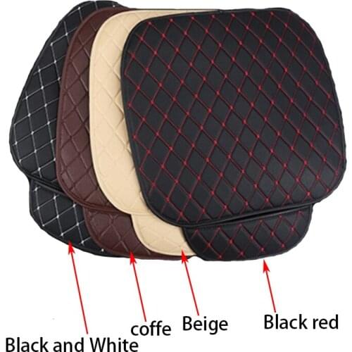Car seat cover protective cover PU leather front seat cover free of anti-slip cushions single piece leather universal