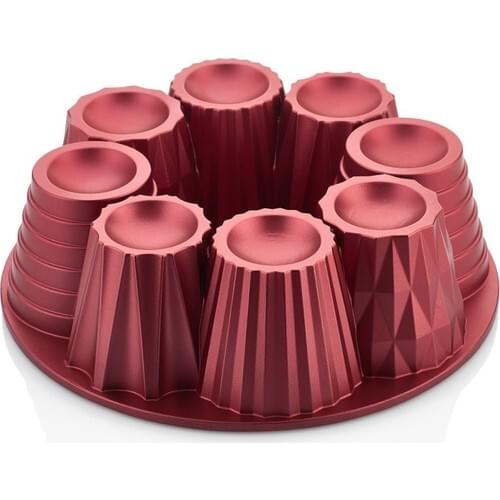 Falez Multi Cake Mold Red Cake Tool Baking Shaped Cake Mold Turkish Handmade Cake Mold