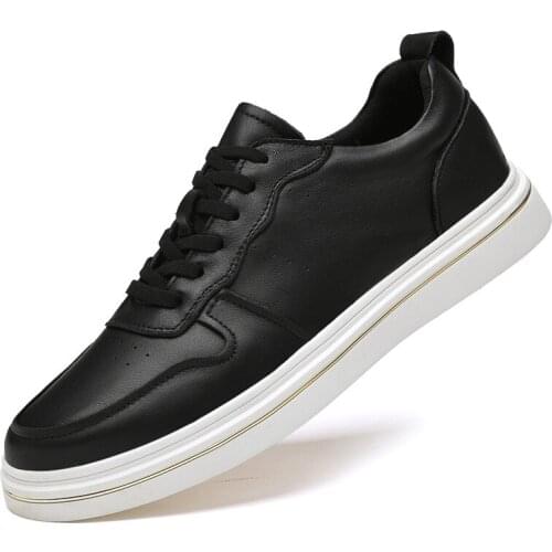 Men white Sneakers Man Casual Shoes Breathable Genuine Leather Tenis Trainers Sports Mens Sneaker Handsome Walking Shoes