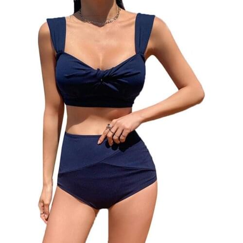 Summer Bikinis Set Women Sexy Push Up Swimwears Slim Backless High Waist Padded Bikini Set Swimsuit Beachwear for Swimming
