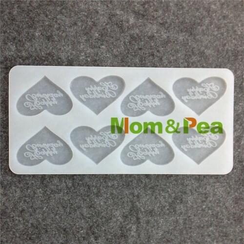 Mom&Pea CX042 High Quality Heart Shaped Silicone Mold Chocolate Mold Cake Decoration