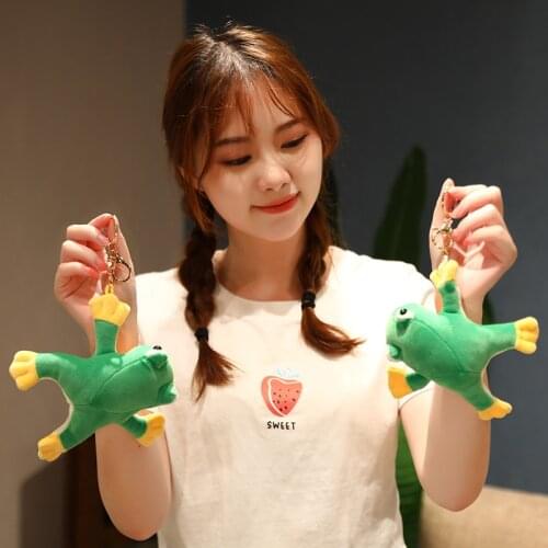 12cm Cartoon Soft Cute Frog Pendant Plush Toys Stuffed Lovely Animals Pillows Dolls For Girls Kids Friends Birthday Gifts