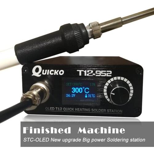 Quicko T12 STC OLED soldering station electronic welding iron 2020 New version Digital Soldering Iron T12-952 with T12 handle