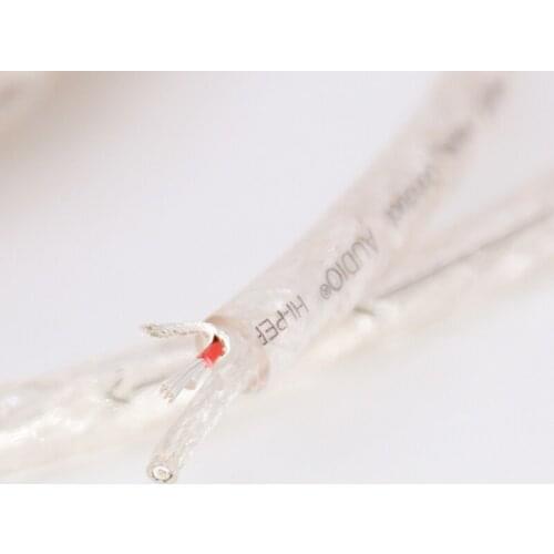 1M 6MM HIFI Silver Plated 2cores Audio Cable hifi wire bulk cable DIY cable wire