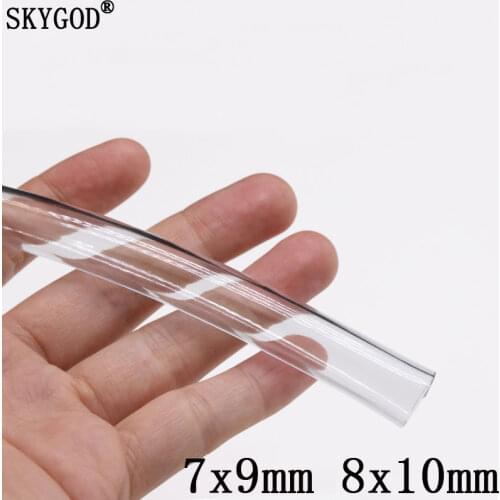 1M 8mm x 10mm PVC Tube Transparent Soft Pipe Antifreeze Oil Hose Garden Irrigation Soft Hose Plant Watering Pots Irrigation Tube