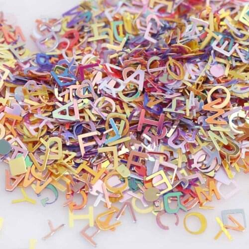 R58E 15g/Bag Colorful Sequin Nail Glitter Confetti Birthday Wedding Party Confetti Beauty Patch DIY Material Accessories