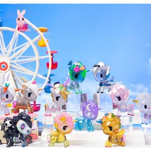 Authentic Tokidoki Unicorn Blind Box Toys 3 Generation Translucent Guess Bag Blind Bag Toys Anime Figures Cute Model Doll