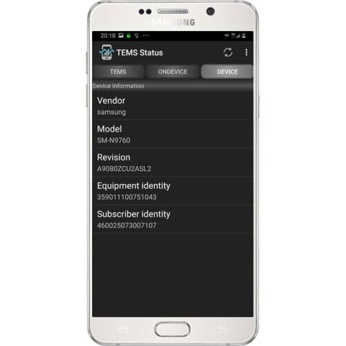 Tems&Nemo samsung Galaxy Note5 Tems Pocket N920i test phone