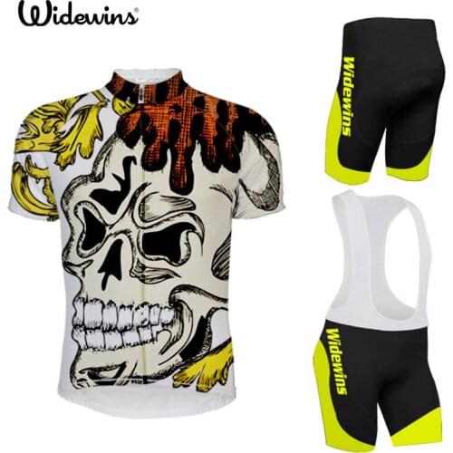 Custom Cycling Jersey And BIB Shorts Summer Cycling Wear Set DIY Polyester LyCra Of Any Color Any skull And Any Design Free 5471